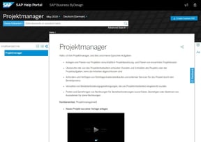 SAP Business ByDesign Projektmanager