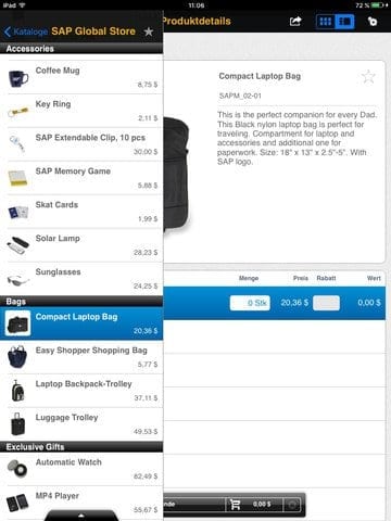 SAP Business ByDesign Active Sales App Bild 2