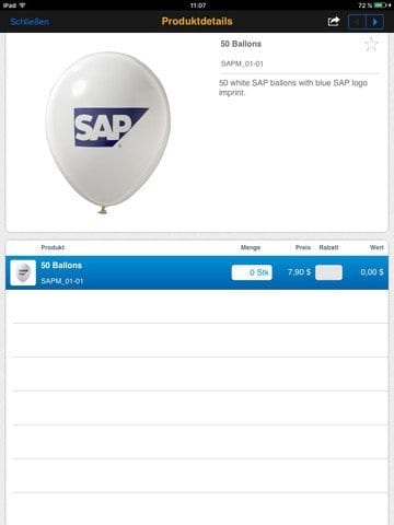 SAP Business ByDesign Active Sales App Bild 3
