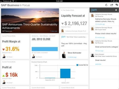 SAP Business in Focus App Bild 2