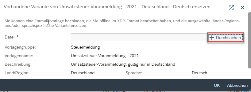 SAP Business ByDesign Umsatzsteuervoranmeldung