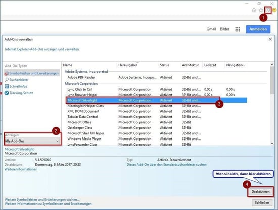 add-ons-anzeigen-und-verwalten-microsoft-silverlight-1