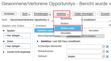 Kurzanleitung: Berichte. Arbeiten mit Selektionen