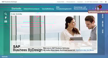 SAP Business ByDesign – Registerkartenmenü