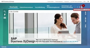 SAP Business ByDesign – Registerkartenmenü