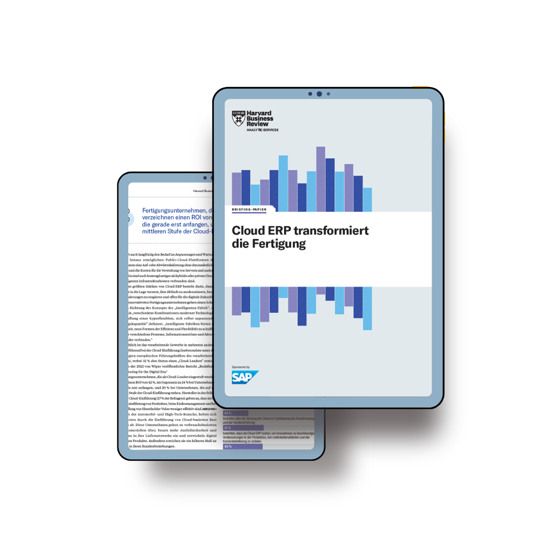 Cloud ERP System für die Fertigungsindustrie: Download Whitepaper