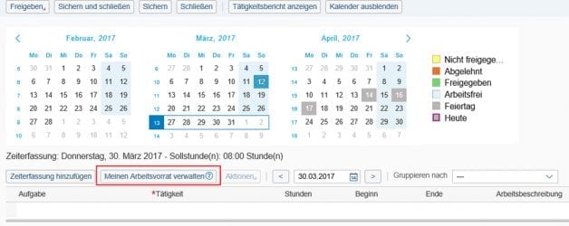Durch Arbeitspakete Projektzeiten erfassen